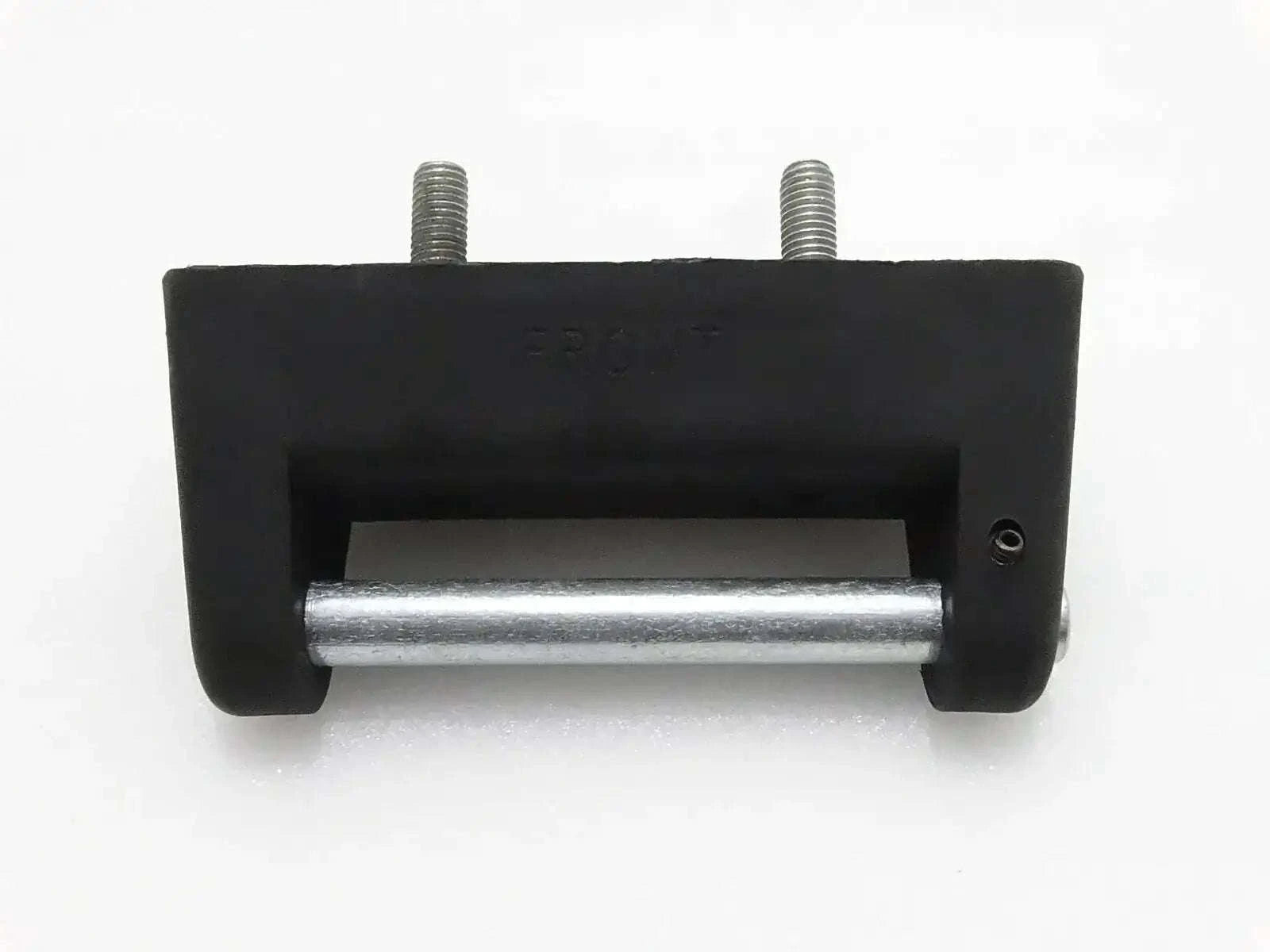 JCB hinge block assembly replacement, durable steel with rubber for machinery support