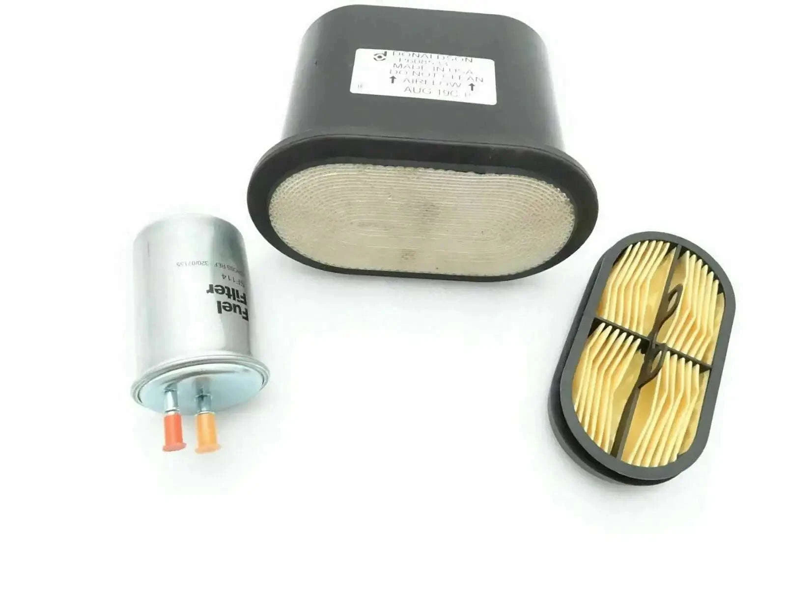 Diesel engine filter service kit with air, fuel, and oil filters