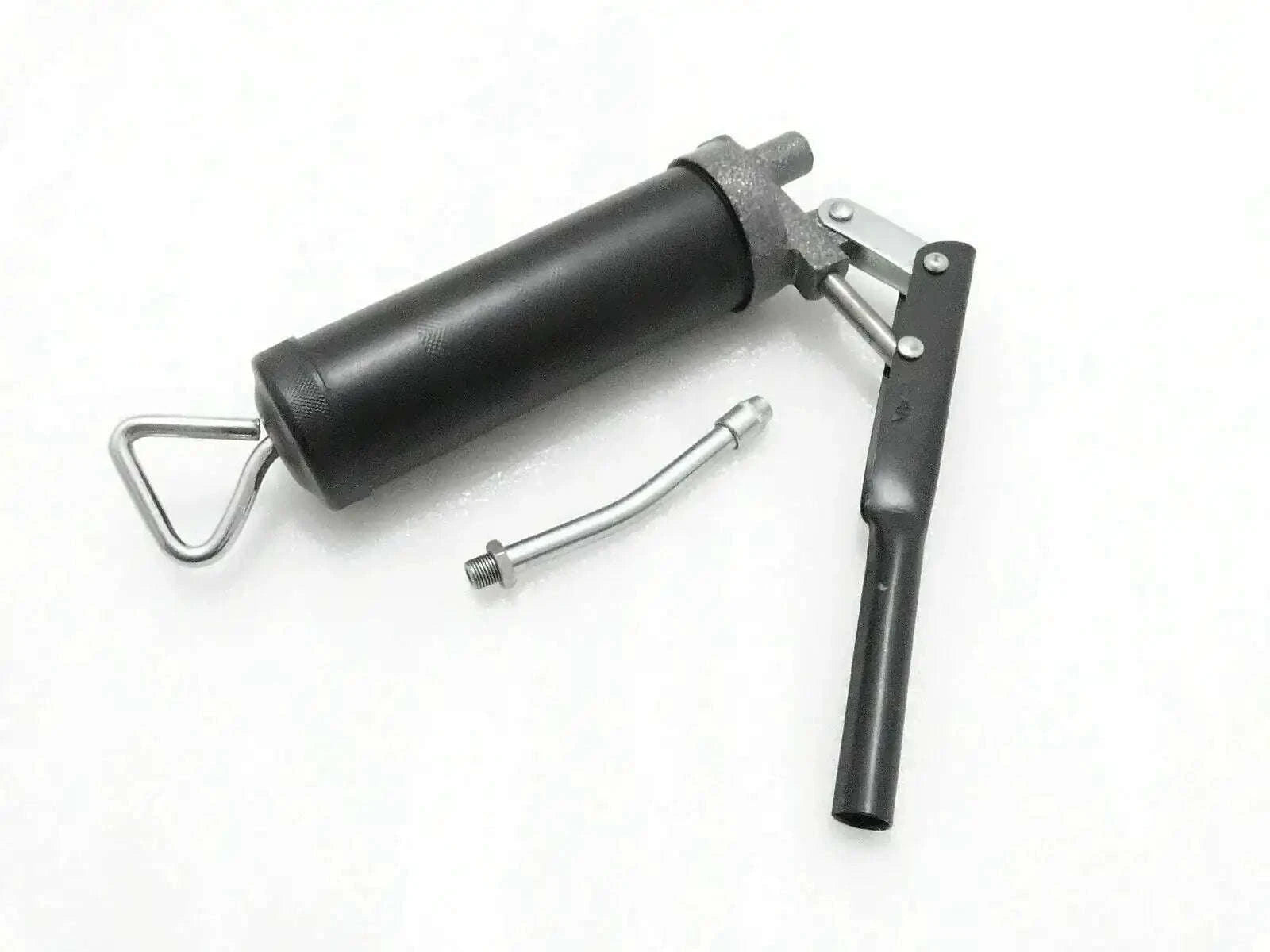 Heavy duty small grease gun with black barrel and trigger handle