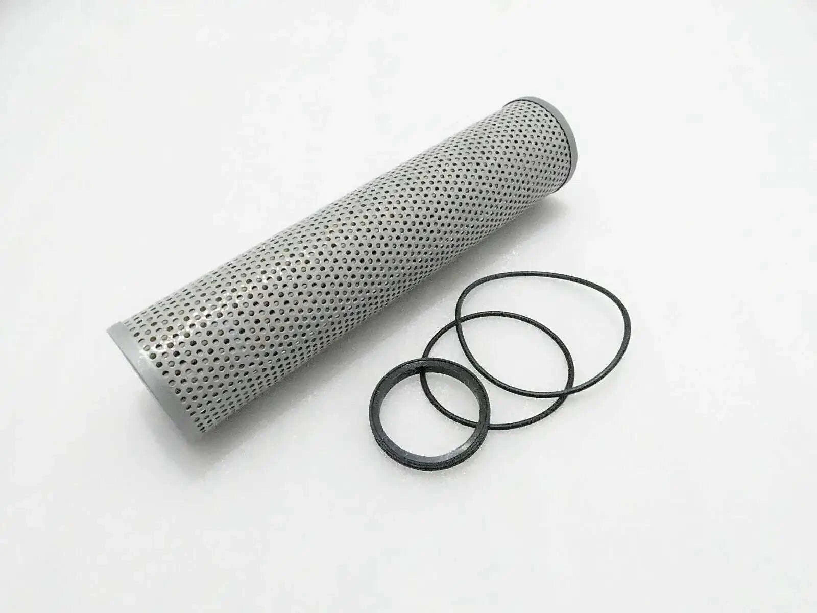 JCB 3CX hydraulic oil filter, metal filter element with O-rings for heavy equipment use