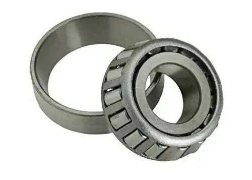 Taper roller bearing with metal outer ring and rollers, side angle