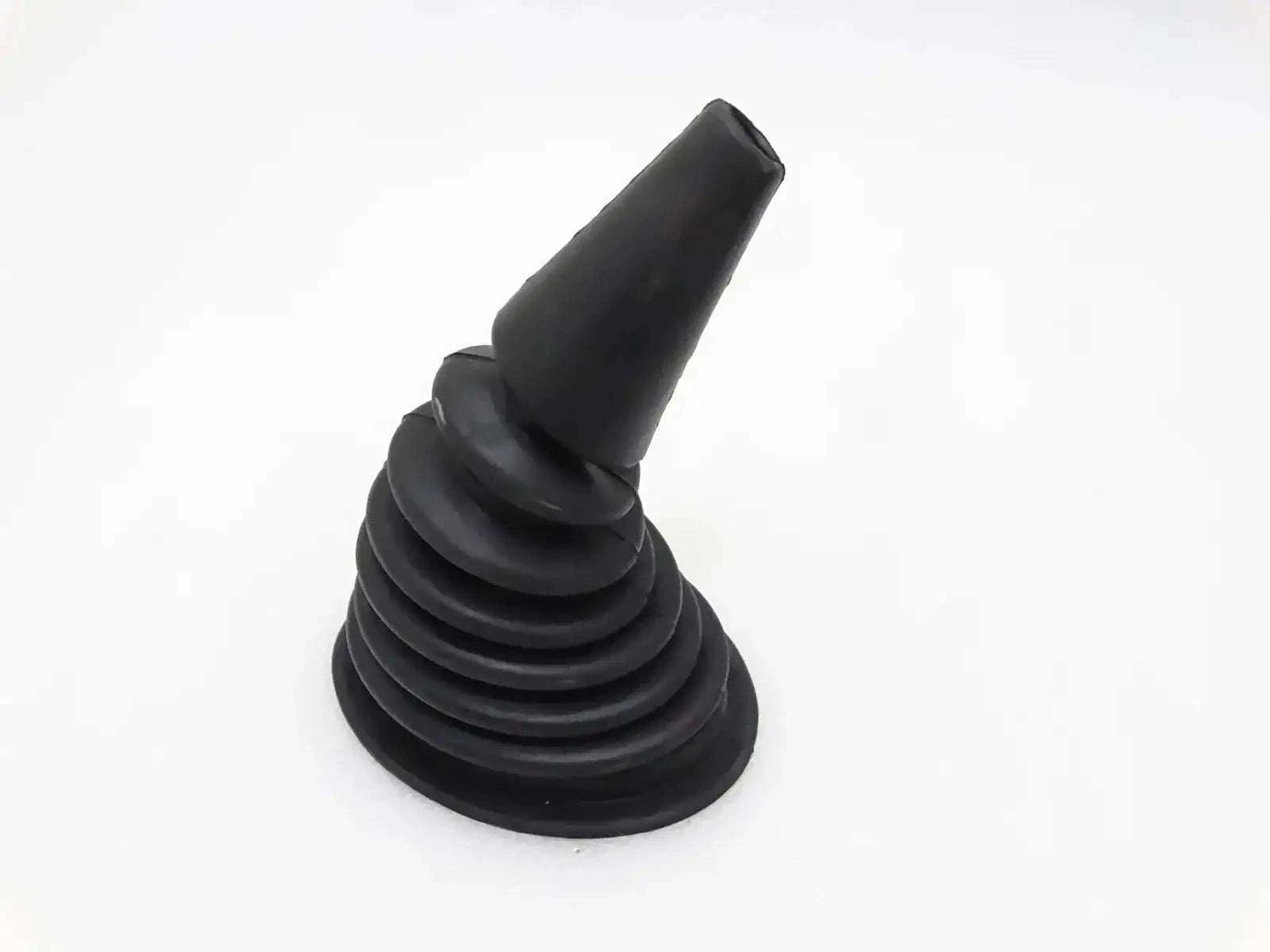 Gear shifter lever rubber gaiter boot with accordion folds