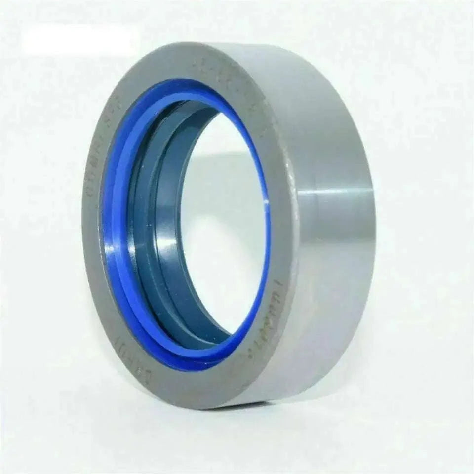 Oil seal with blue inner lip and gray outer ring