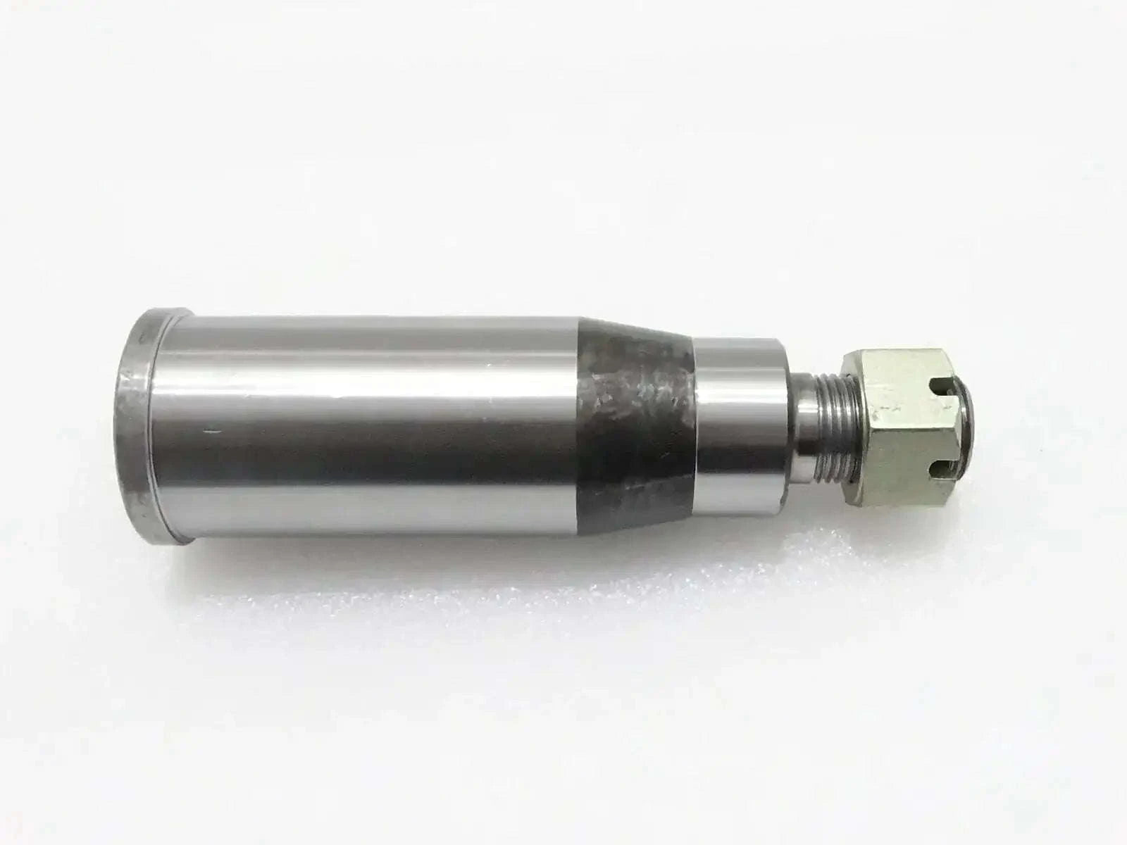 JCB stub axle with nut, steel construction, essential component for JCB parts in machinery operations