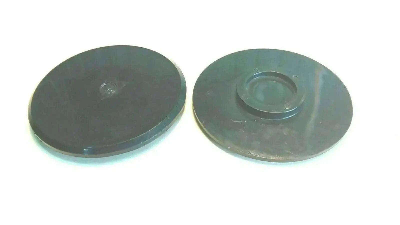 Lower wear pad set of 4, round metal pads with center hole