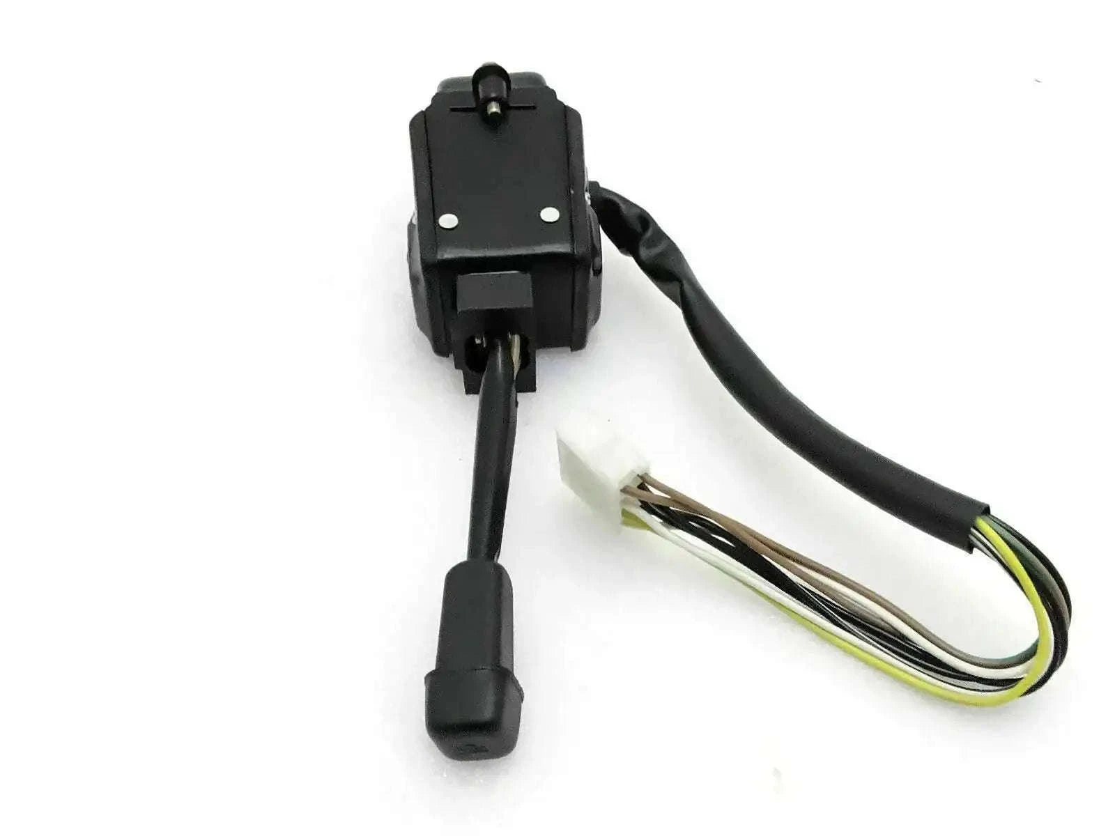 Horn and turn indicator switch with black wiring harness connector