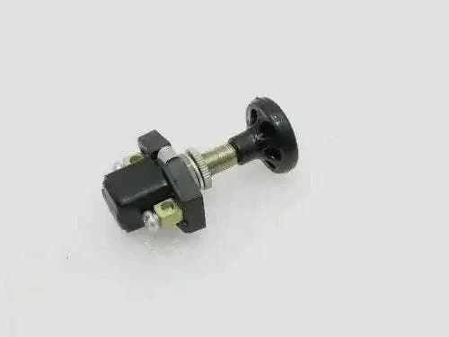 12V on/off push switch with screw terminals and long threaded rod