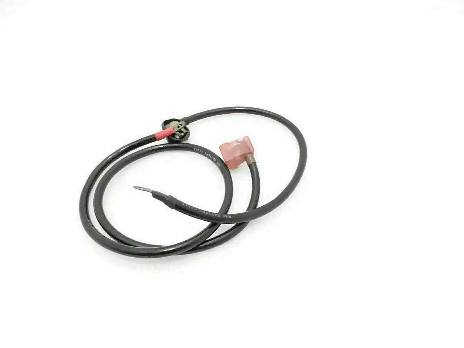 Battery power cable wire set with black cables and ring terminal