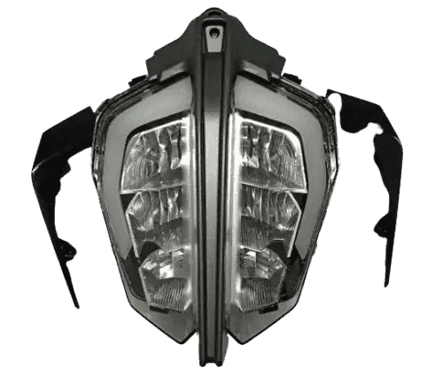 FIT FOR KTM DUKE 390 HEADLIGHT HEADLAMP WITH SIDE MASK SET BLACK 2017-2020 - StellerGear