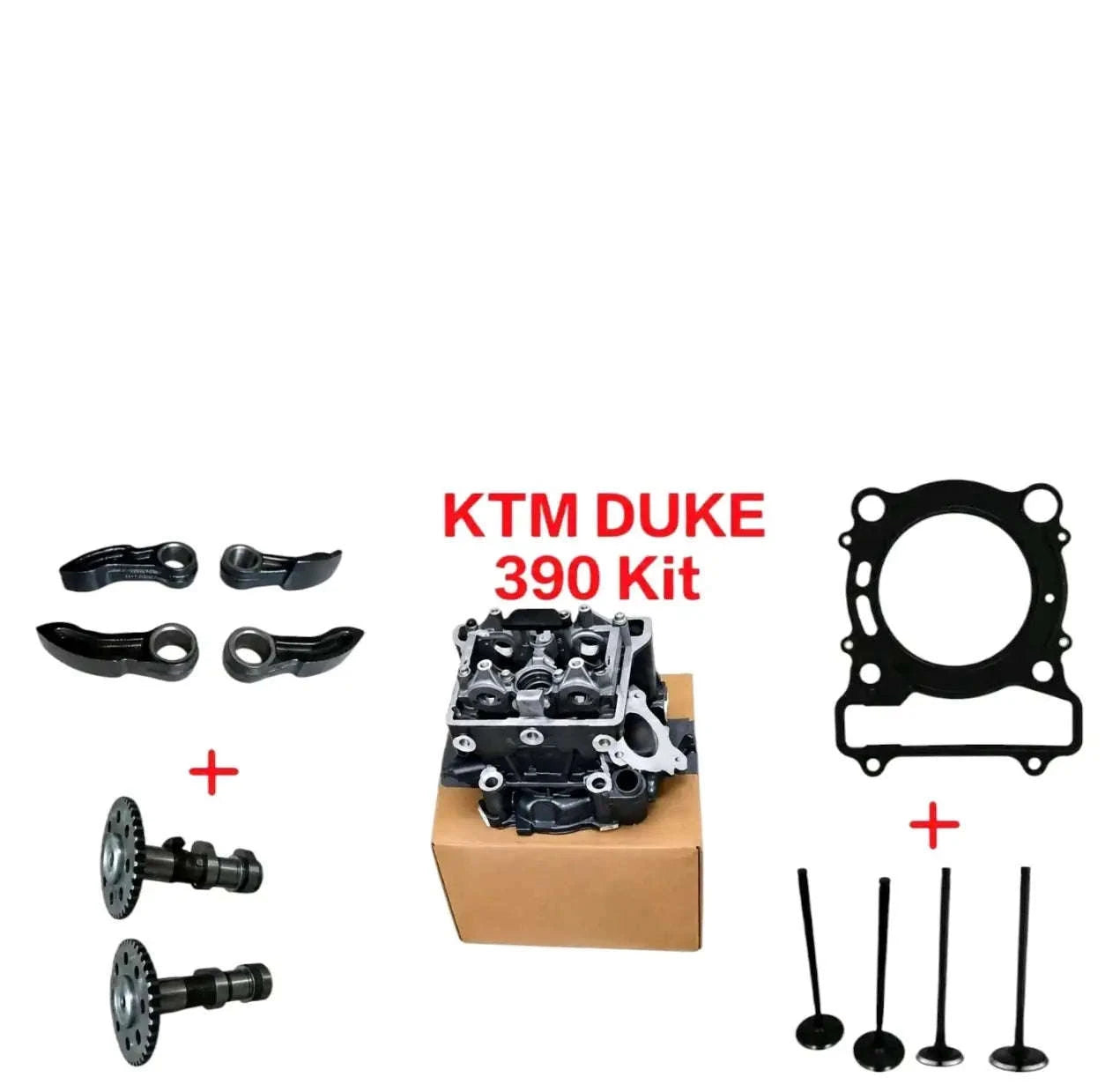Fit For KTM Duke RC 390 Complete Cylinder Head, Gasket, Rocker Arm & CamShafts StellerGear