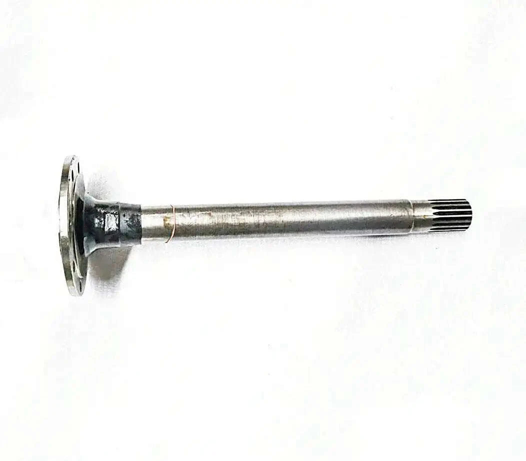 Mahindra tractor rear axle shaft with flange, silver steel, splined end 006509113c1