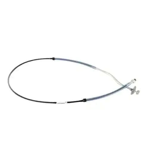 Tractor hour meter cable with metal clip connector and black cable ends