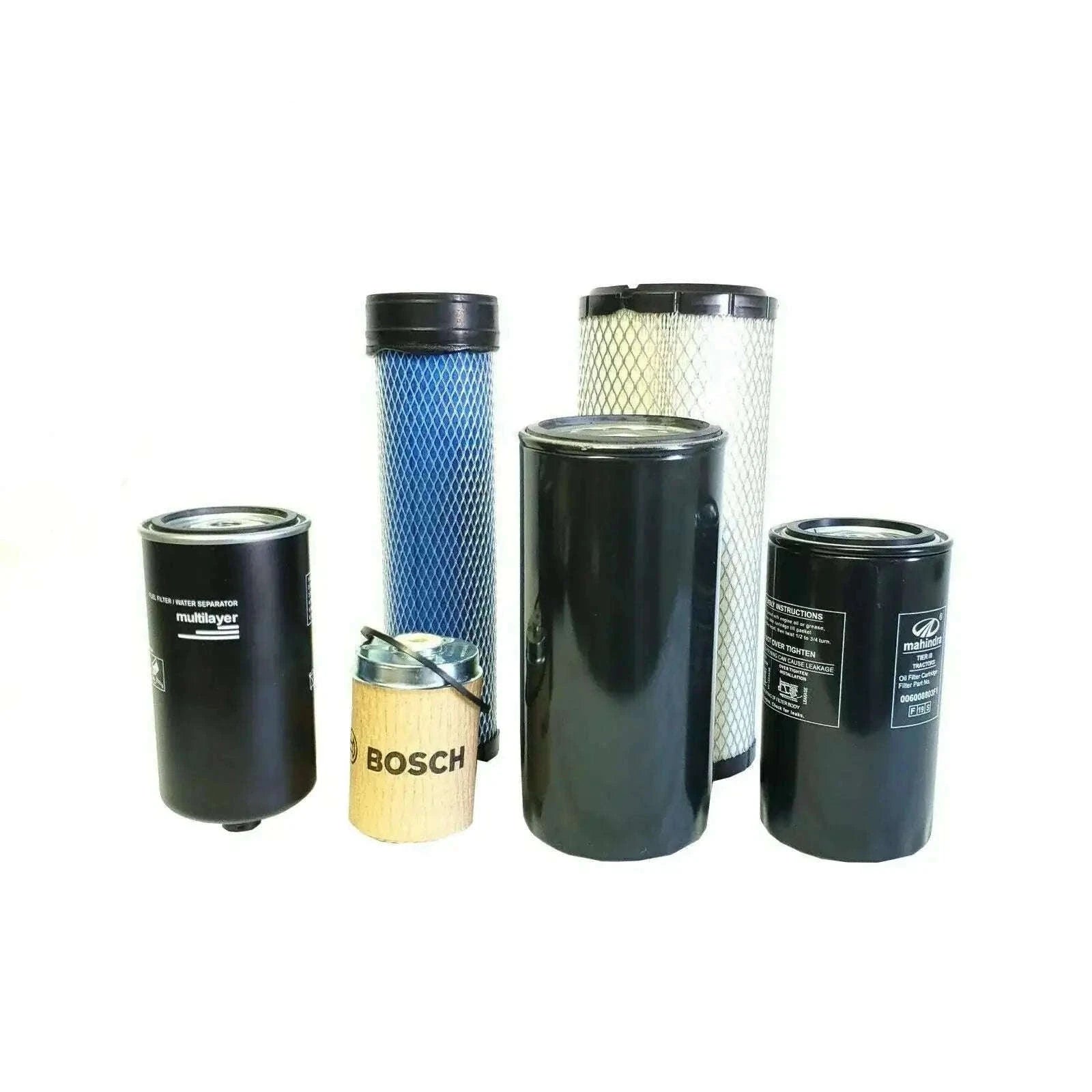 Economy Pack of 6 Filters for Mahindra Tractor