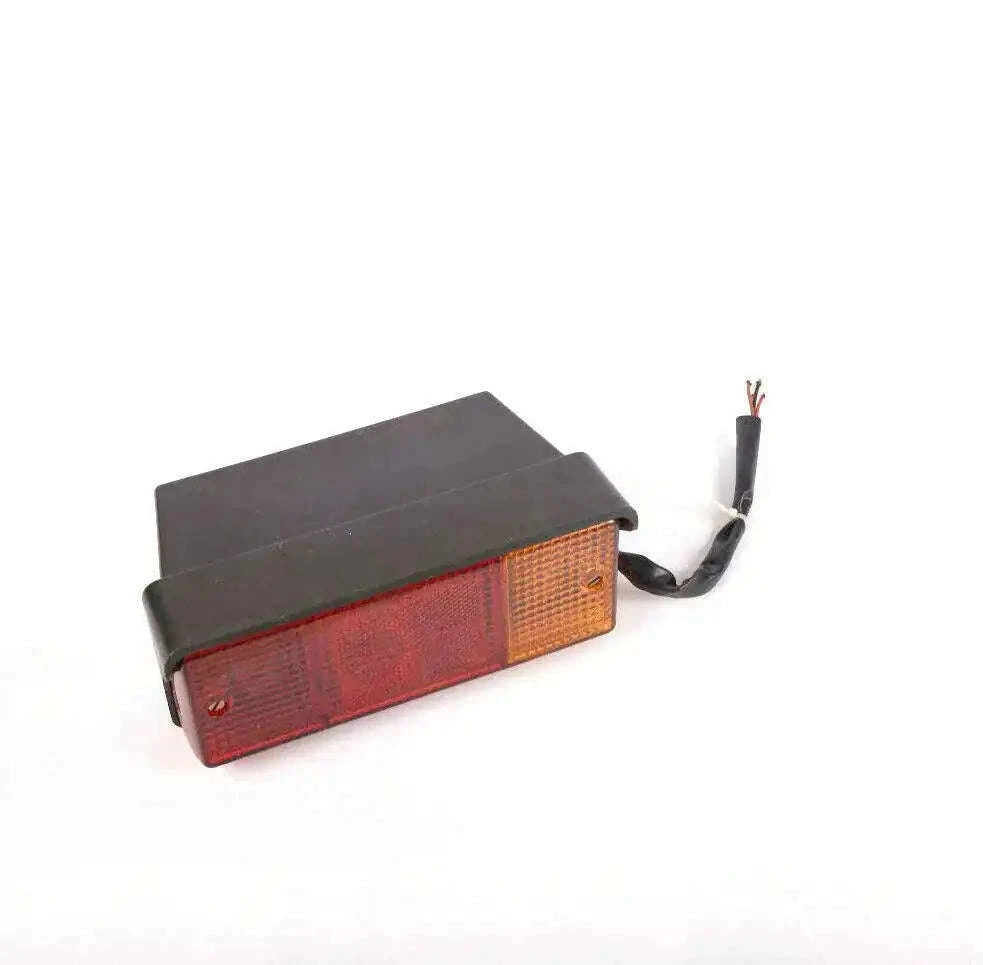 Tractor rear combination tail lamp, right-hand, with red and amber lenses and wiring