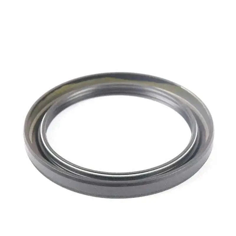 Rubber oil seal ring for rear axle with circular metal housing
