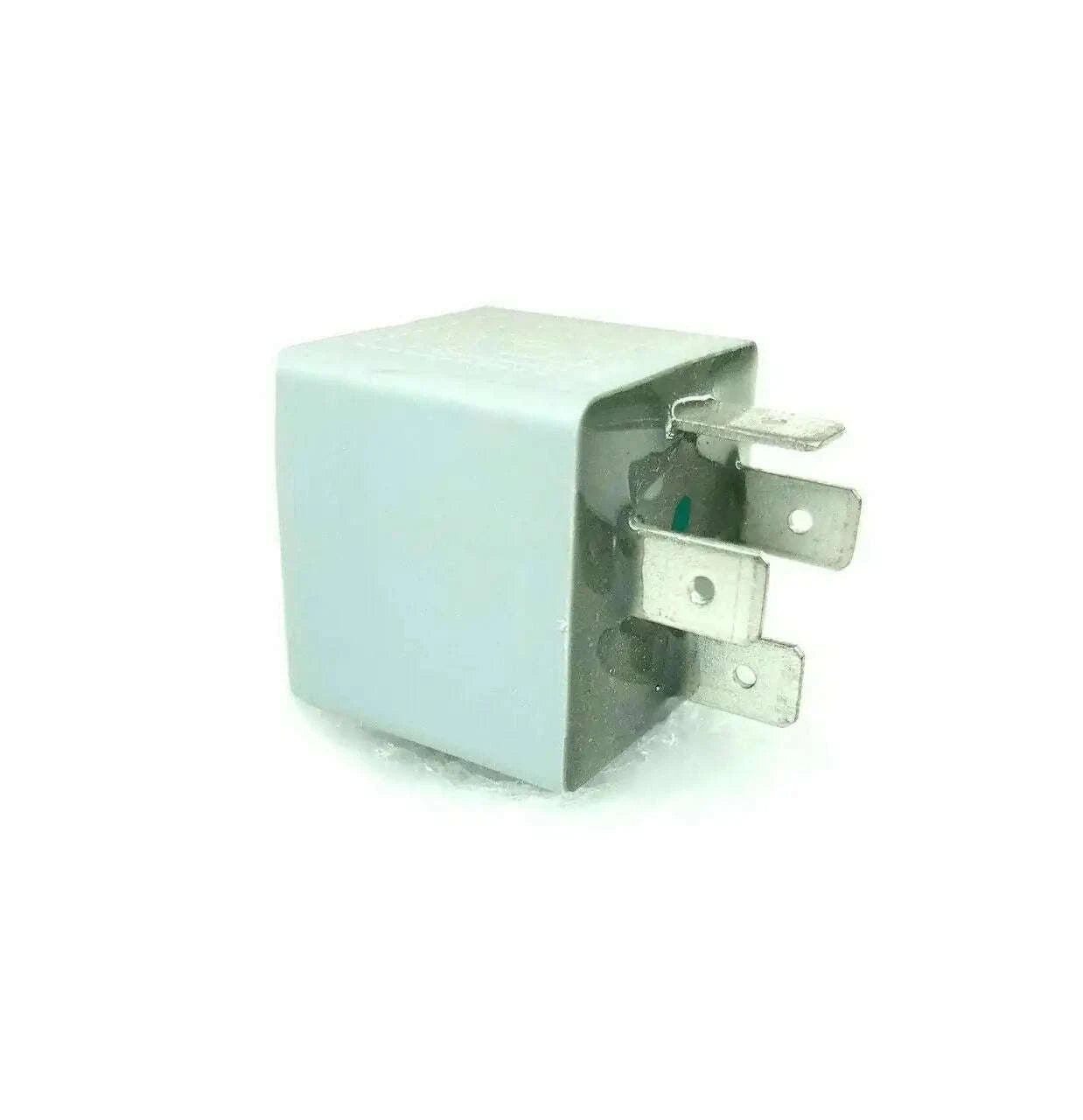 Tractor starter relay with light housing and metal mounting tabs