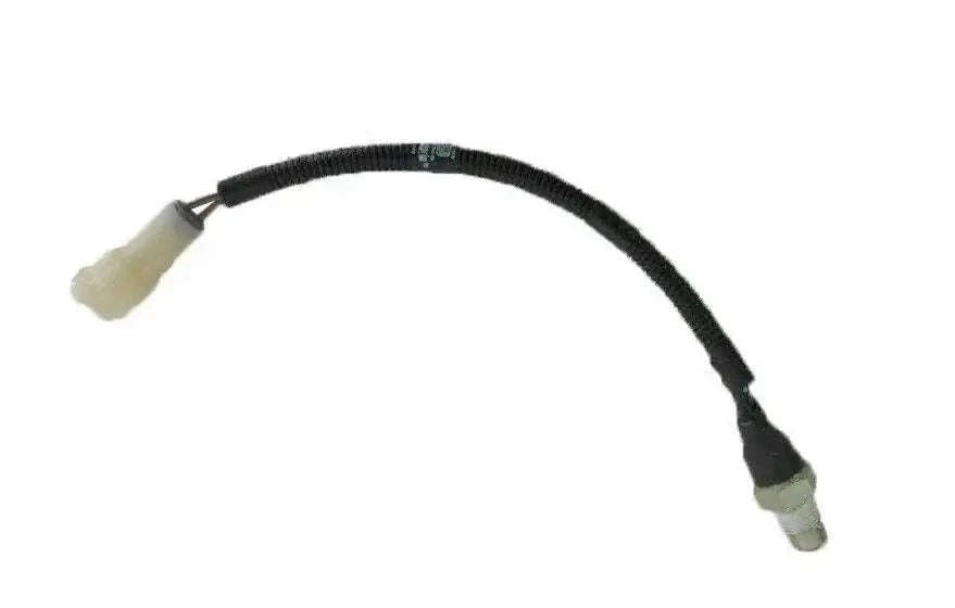 Tractor neutral safety switch wire harness with black cable and white plug connector