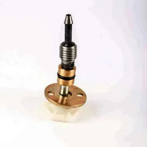 Complete tractor valve isolator with threaded stem and round flange, metallic