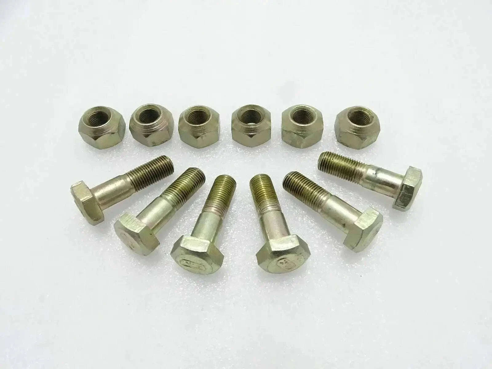 Mahindra tractors front wheel hub bolts and nuts set of 6, reliable replacement hardware