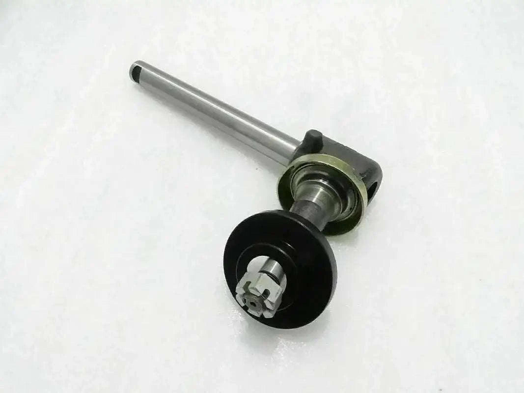 Front spindle shaft with bearing and black wheel hub