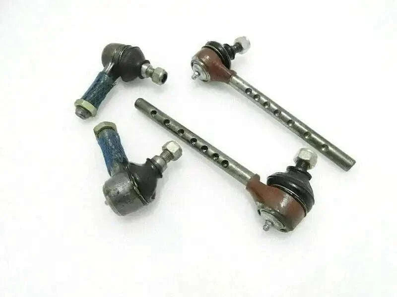 Tie rod end kit with two ends and one center rod with mounting studs