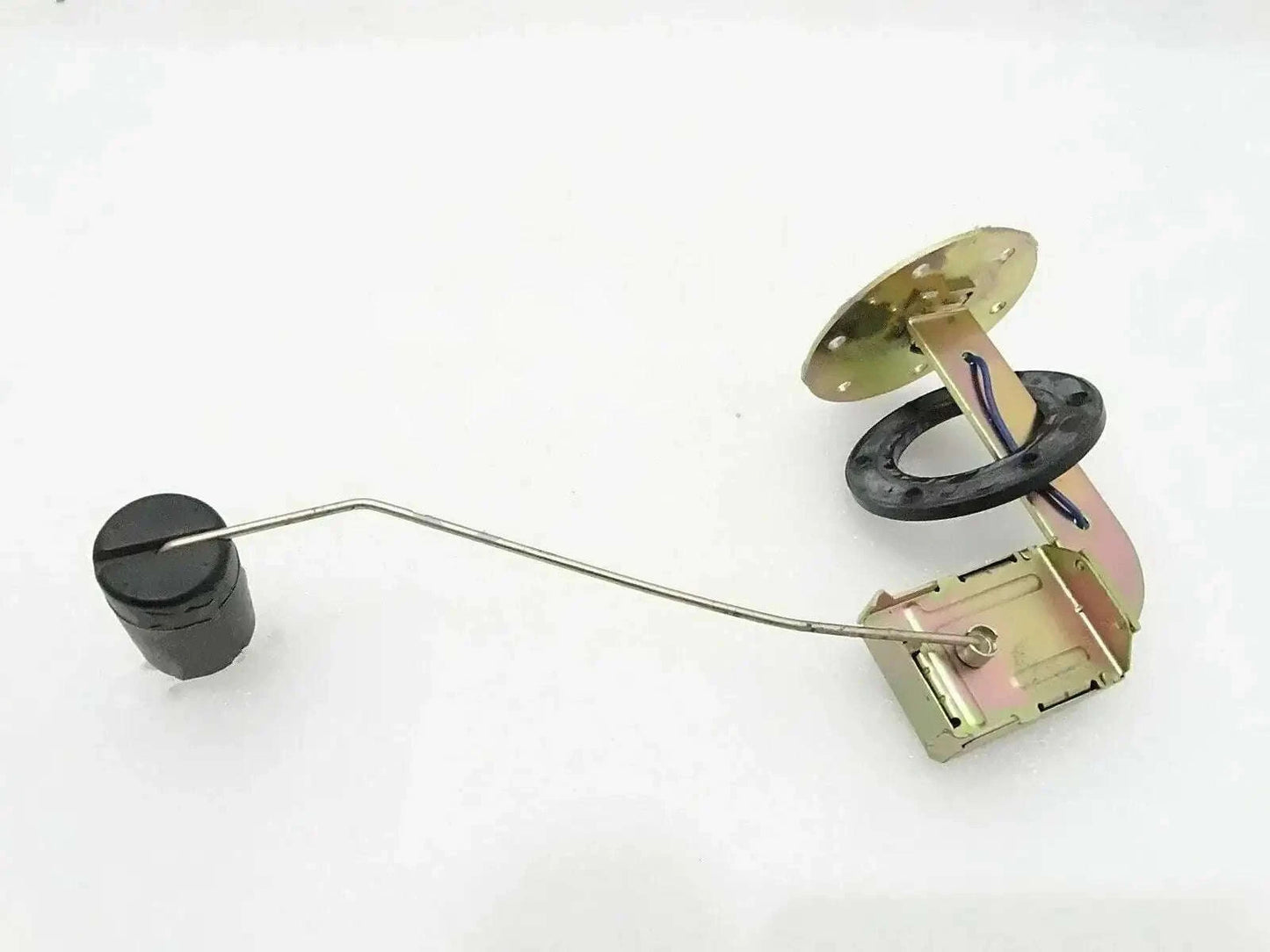 Tractor fuel tank sender unit with float arm and wiring harness