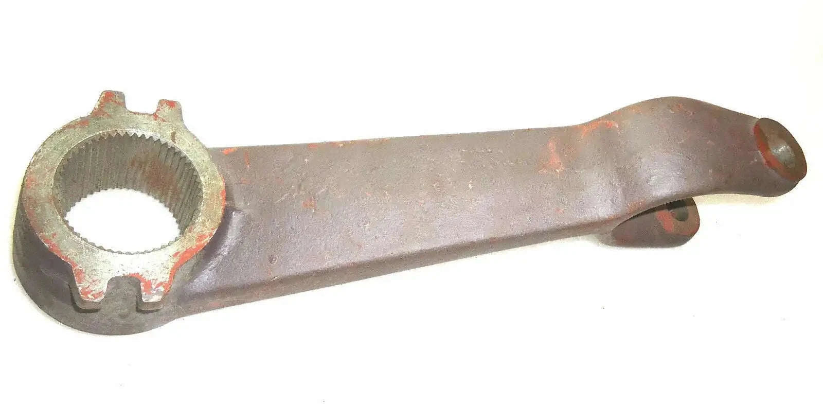 Metal tractor lift arm replacement part with forked clevis end