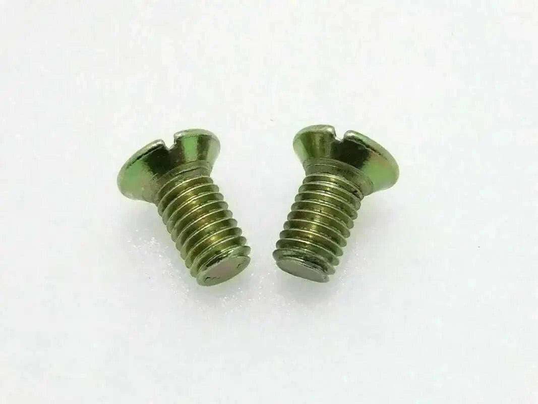 Brake drum screws, 2-pack, flanged heads, green zinc finish