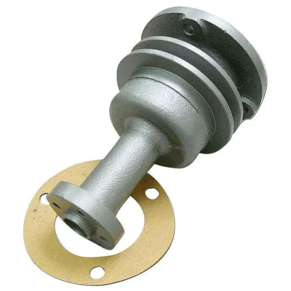 Water pump pulley gasket with metal hub and shaft