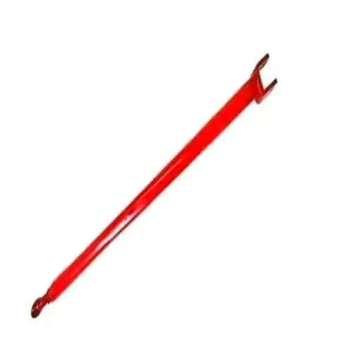 Red front axle radius rod with mounting tab