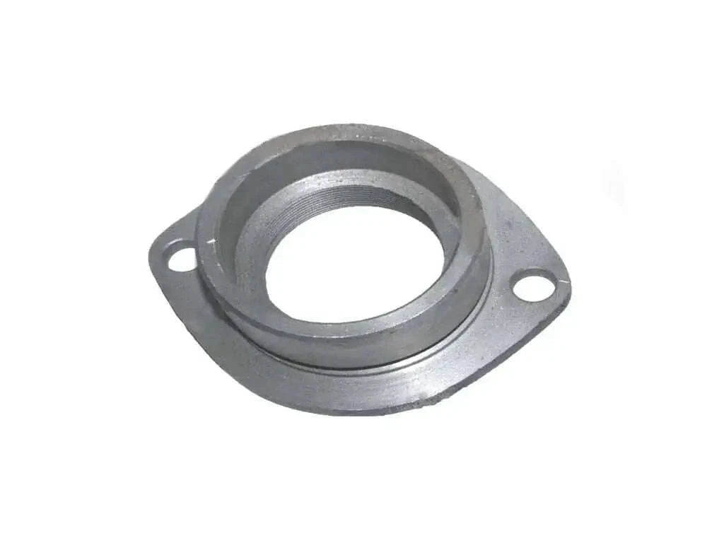 Metal PTO seal housing with round bore and mounting tabs