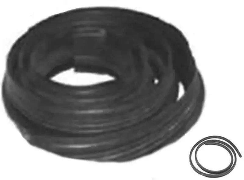 Black bonnet beading trim with coiled ring and outer gasket