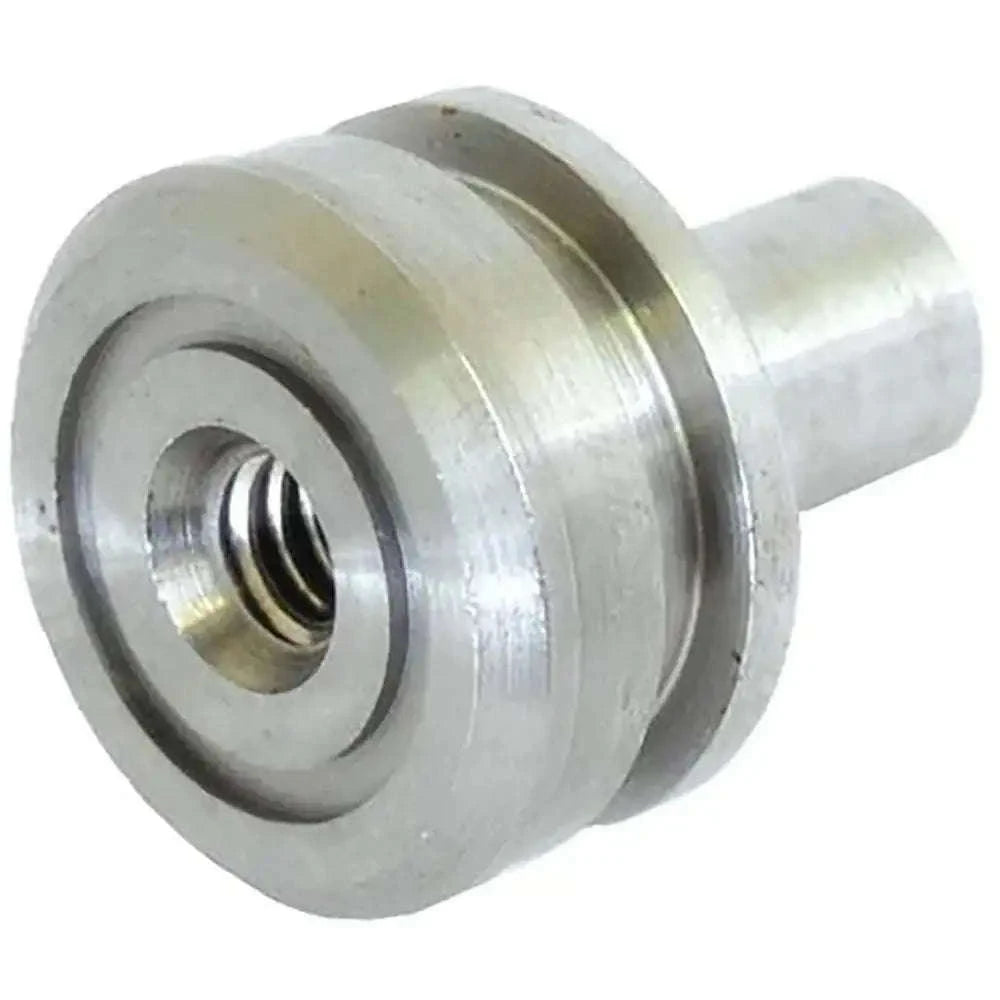 Hydraulic plug chamber valve unit with threaded port, silver metal