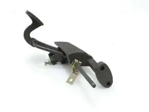 Throttle pedal linkage assembly with black lever and mounting bracket