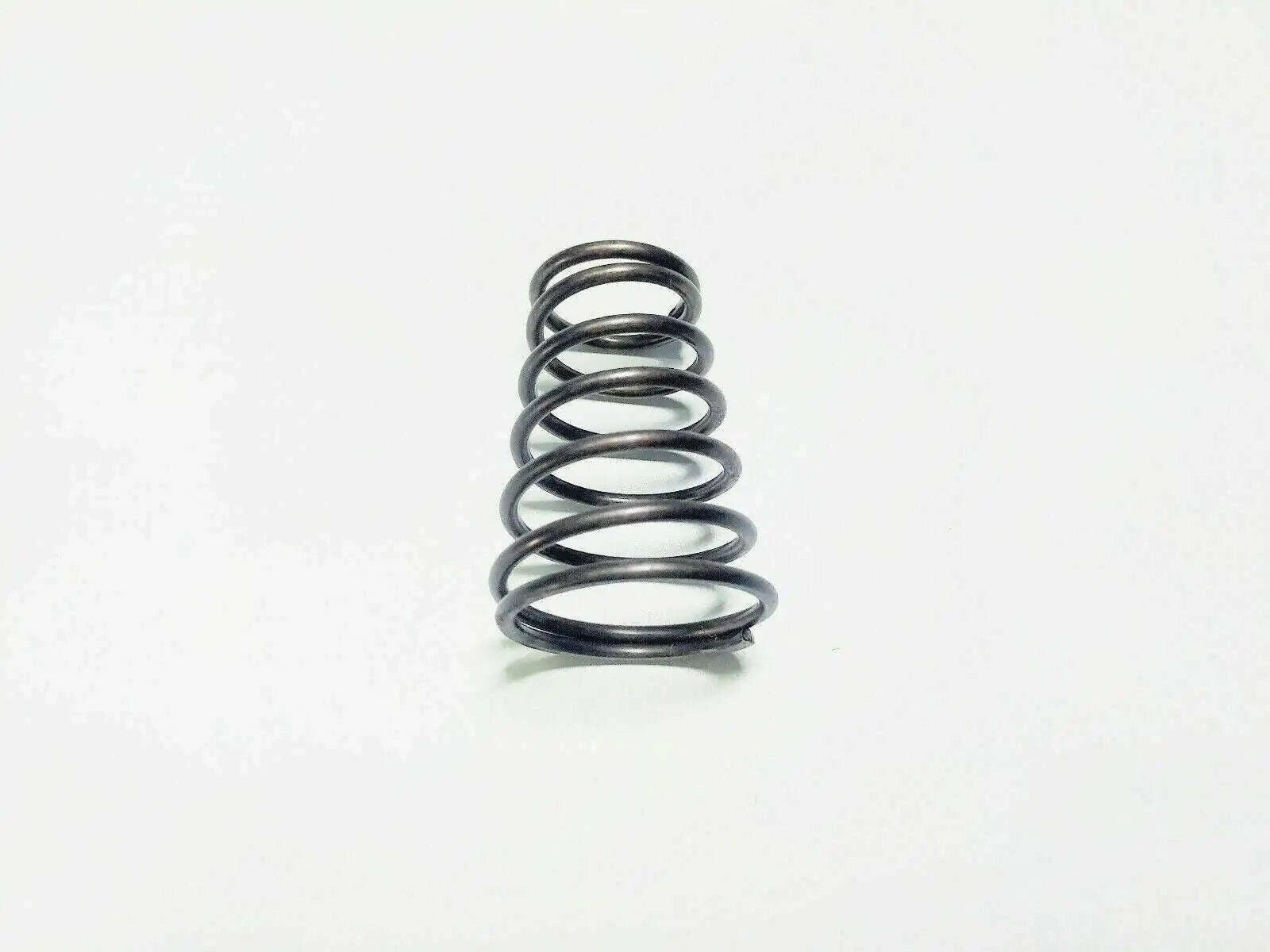 Tractor gear lever tension spring, steel coil with dark finish
