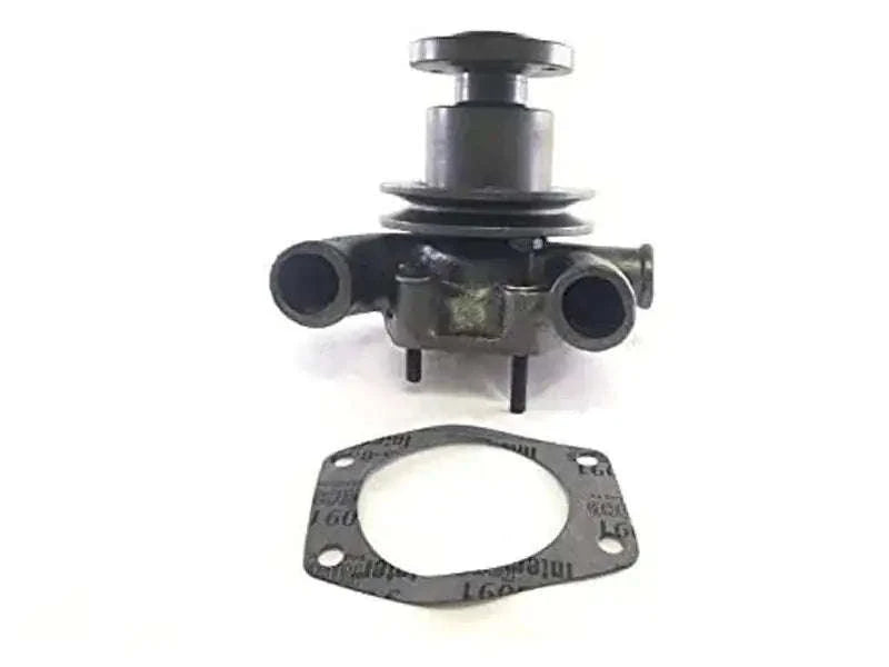 Tractor water pump with gasket and two side outlets, black metal