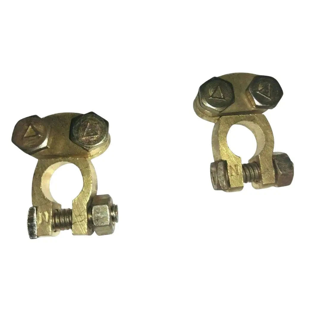 Fit For Suzuki Samurai Gypsy King Jimny Battery Terminal Clamp Brass Connectors StellerGear