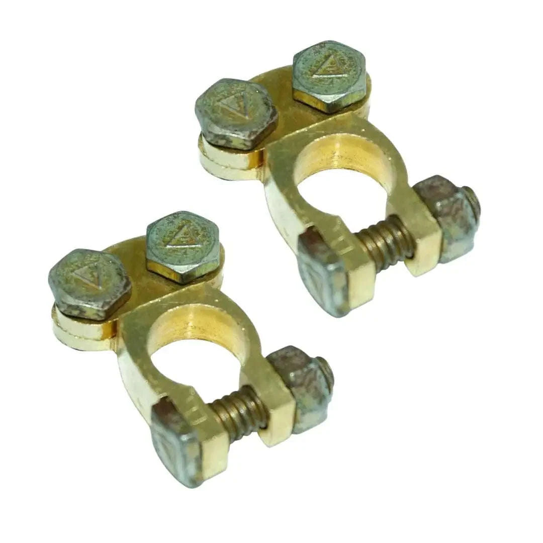 Fit For Suzuki Samurai Gypsy King Jimny Battery Terminal Clamp Brass Connectors StellerGear