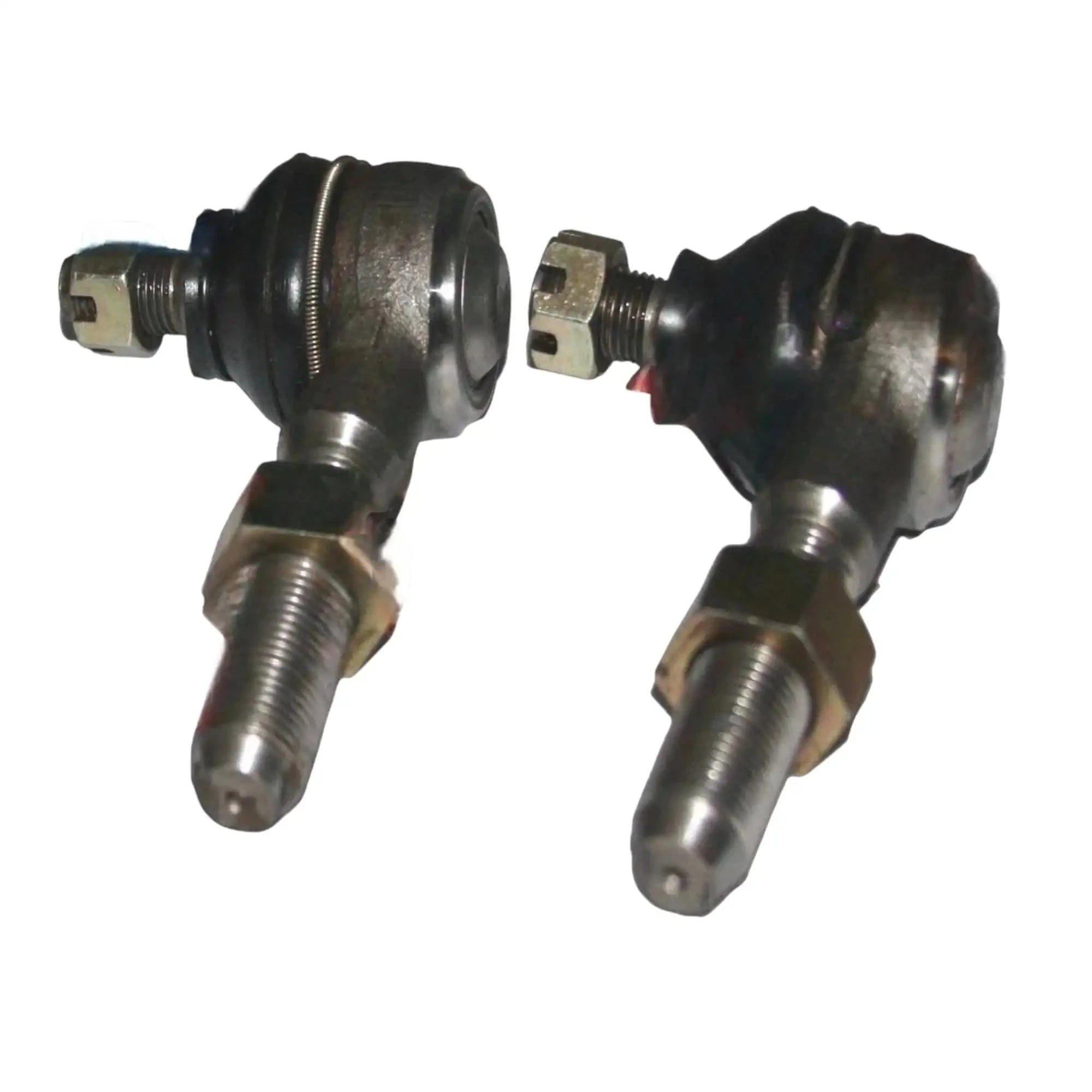 Steering tie rod end set, rubber boots with threaded rods and ball joints