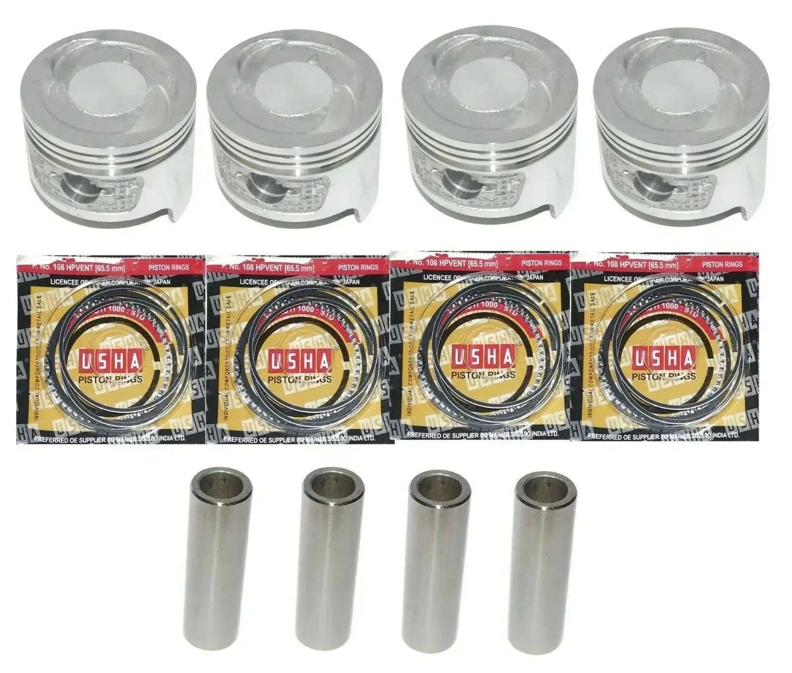 Suzuki SJ410 F10A Piston Rings & Pins Kit - 0.25mm Oversize