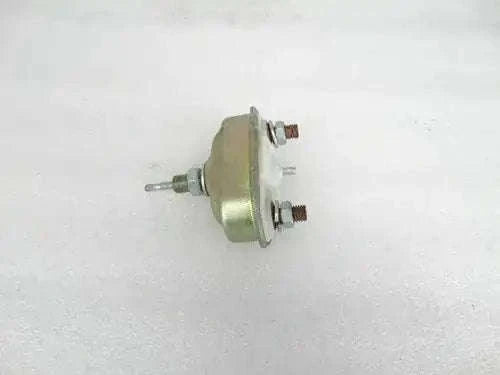 Starter pull switch with round metal housing and two screw terminals