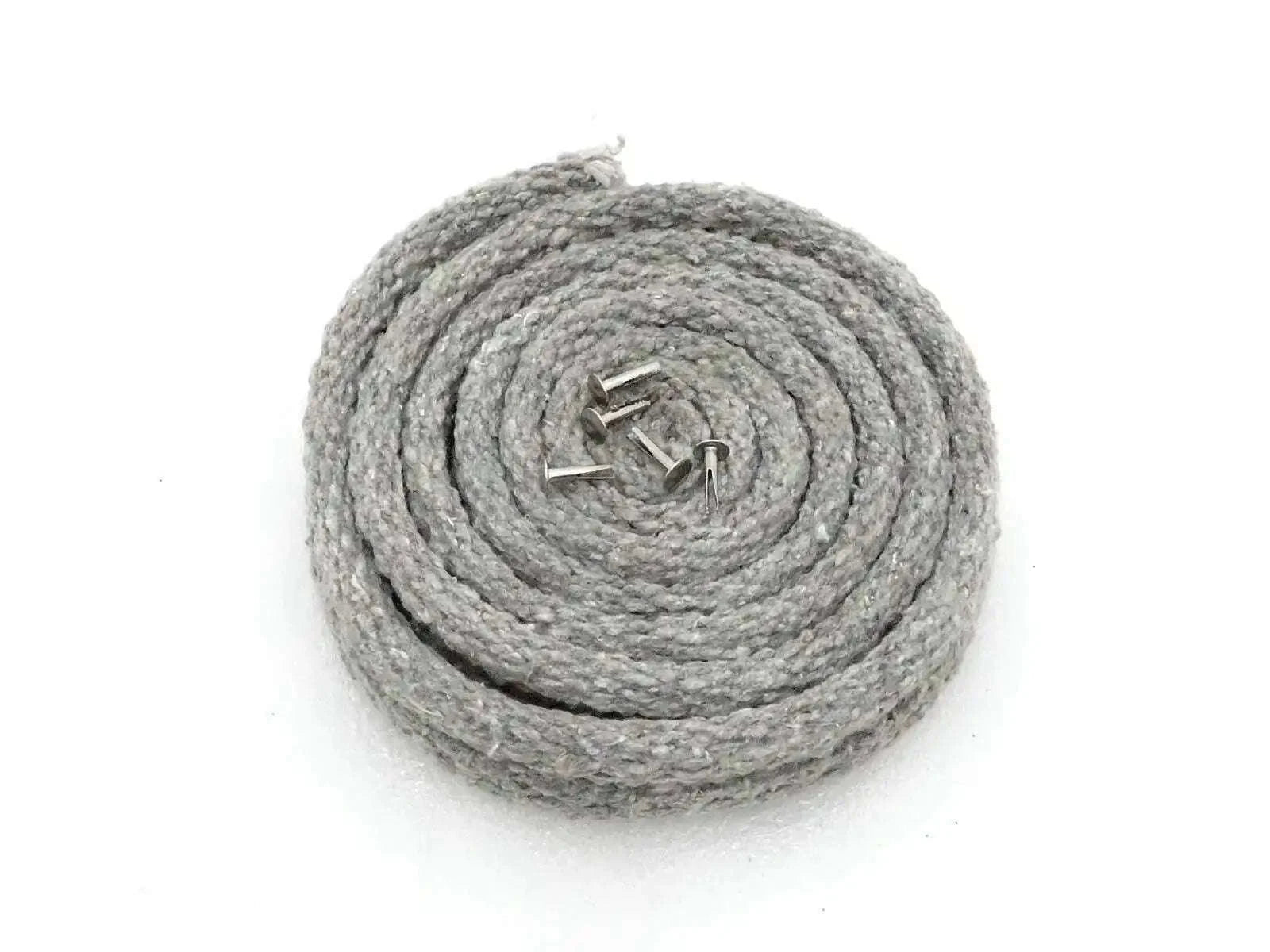 Hood welt kit roll of gray felt trim with metal fasteners