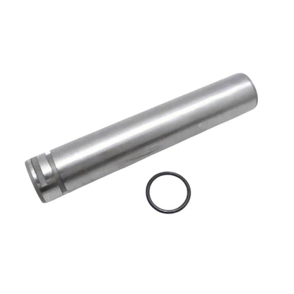 Metal cylindrical shaft with round O-ring seal