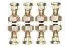 Steel axle wheel rim bolts and nuts set, 8 pieces