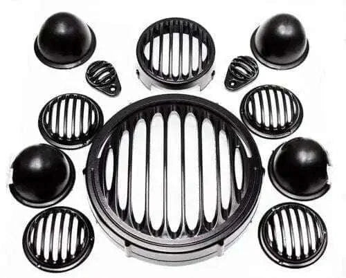 Fits Royal Enfield Classic Reborn 350cc HEADLIGHT, TAIL LAMP, TRAFFICATOR Grill - StellerGear