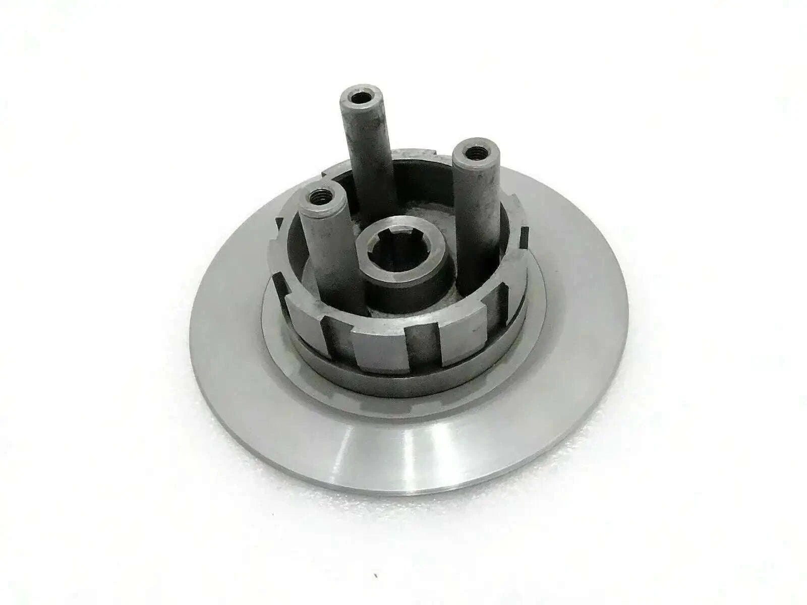 Royal Enfield 500cc clutch center and back plate assembly, metal ring with hub
