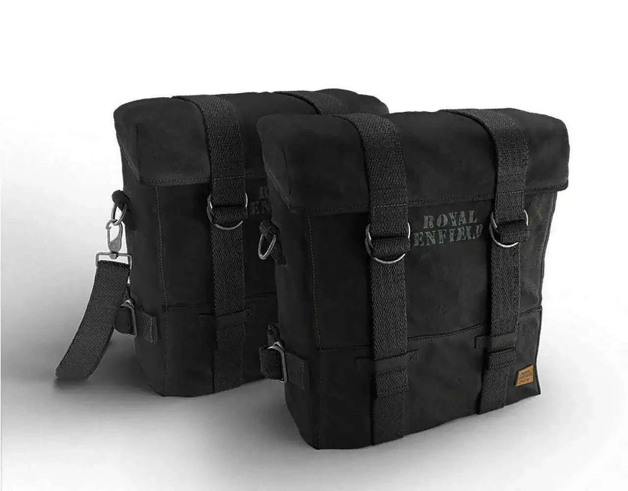 FOR Royal Enfield Classic 350CC 500CC EFI UCE Military Pannier Canvas Bag - StellerGear
