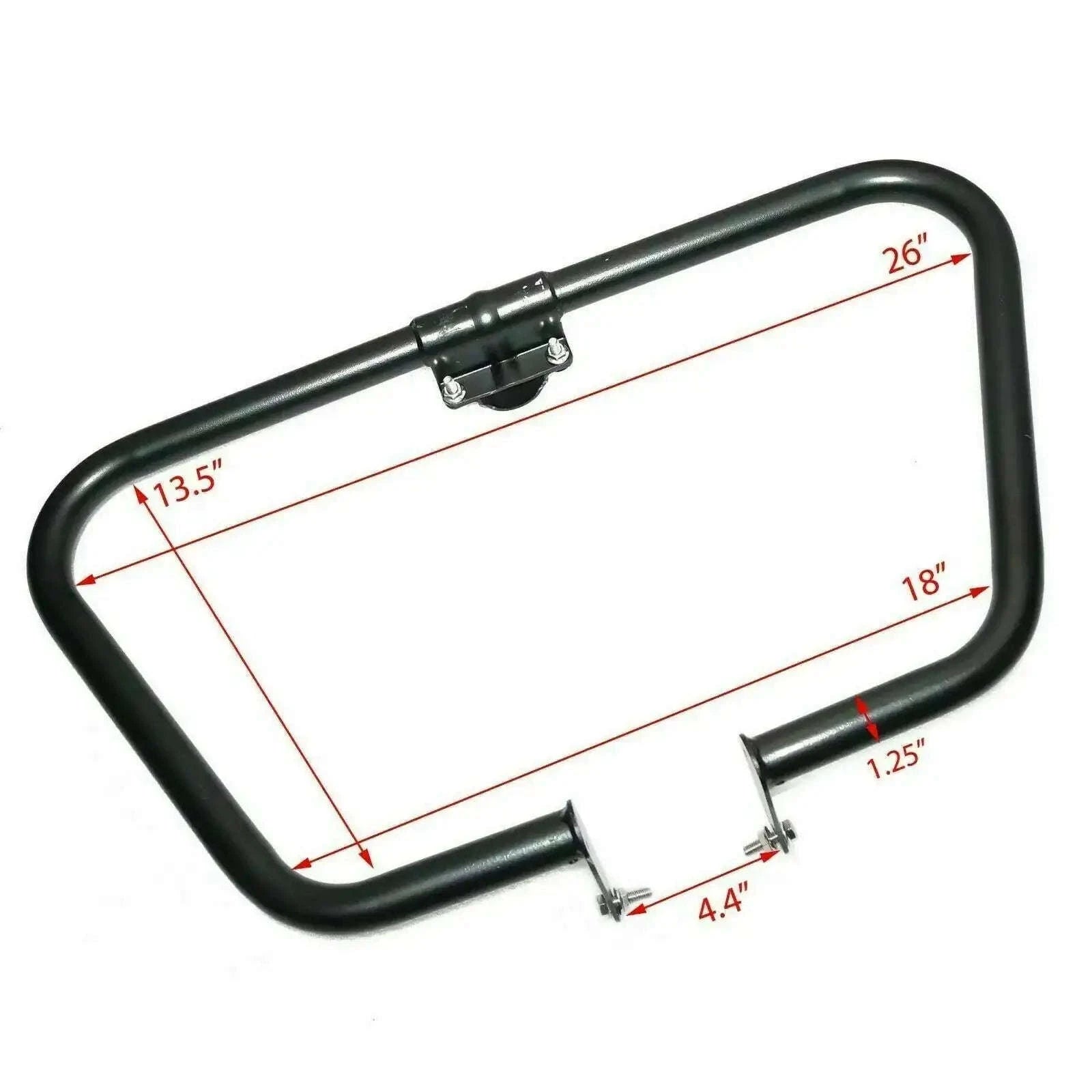 FOR Royal Enfield Classic Bullet Electra Front Leg Guard Crush Bar Steel Black - StellerGear