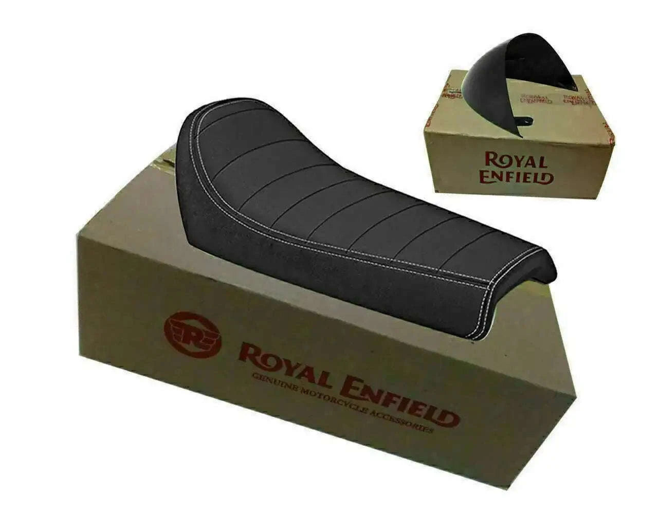 FOR Royal Enfield GT Continental 650 Single Rider Seat with Black Cowl - StellerGear