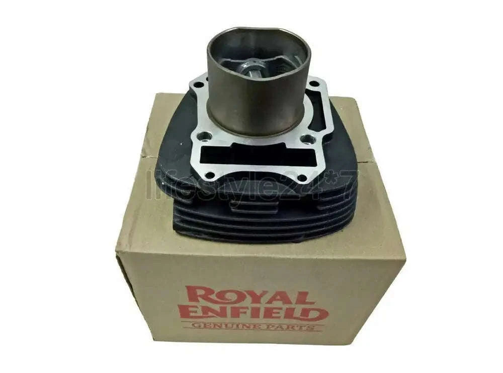 Cylinder barrel with piston assembly, black cylinder with metal base and gaskets